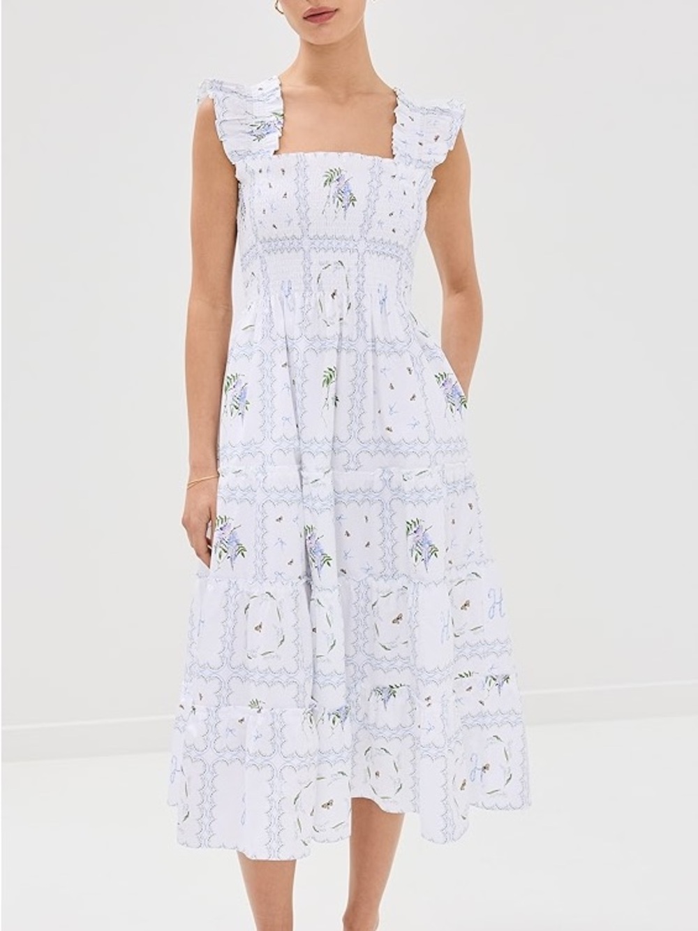 NWOT Hill House Ellie Nap Dress Floral Patchwork size Small